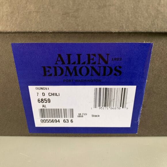 ALLEN EDMONDS Size 7 Dundee Brown Leather Chukka Ankle Boots main image 10